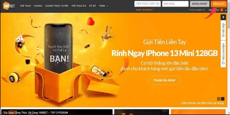 Các điều kiện tân thủ đăng ký 188BET cần chú ý ghi nhớ